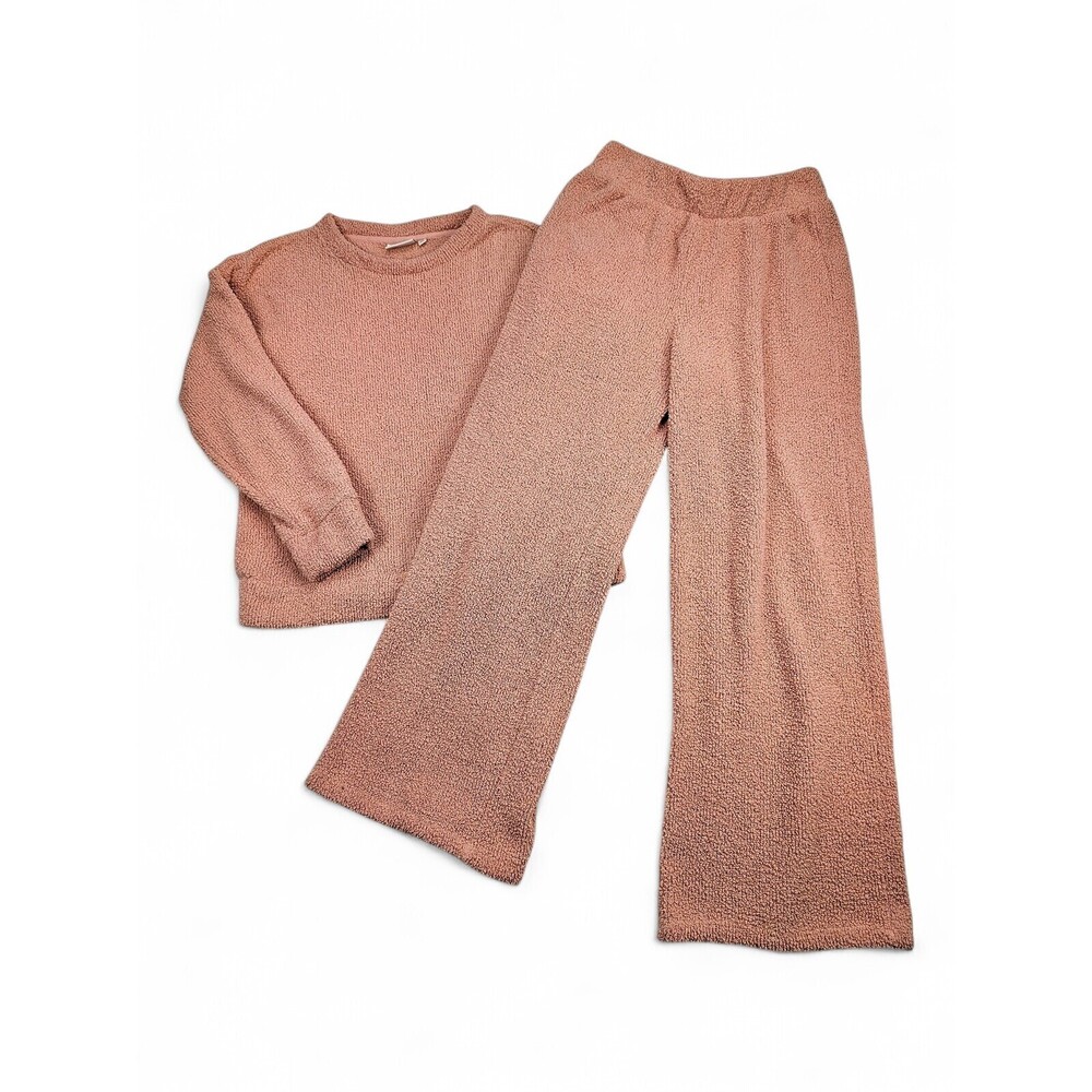 Wonderful Studio Plush Cozy Lounge Set - Dusty Rose, M/L